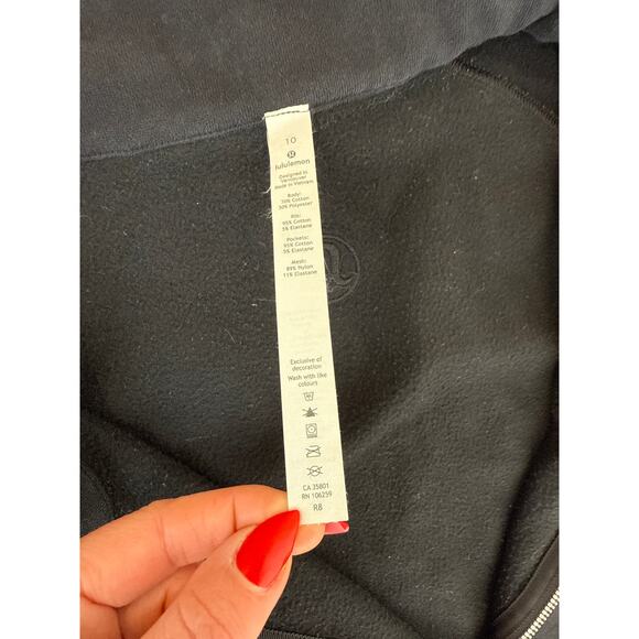 Lululemon Black Radiant Jacket II Full Zip Active Performance Running Gym Sz 10 - Picture 6 of 8